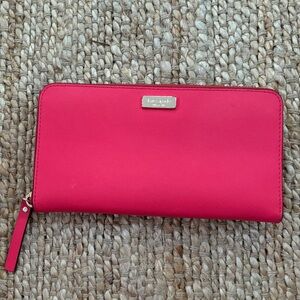 KATE SPADE Hot Pink Leather Wallet